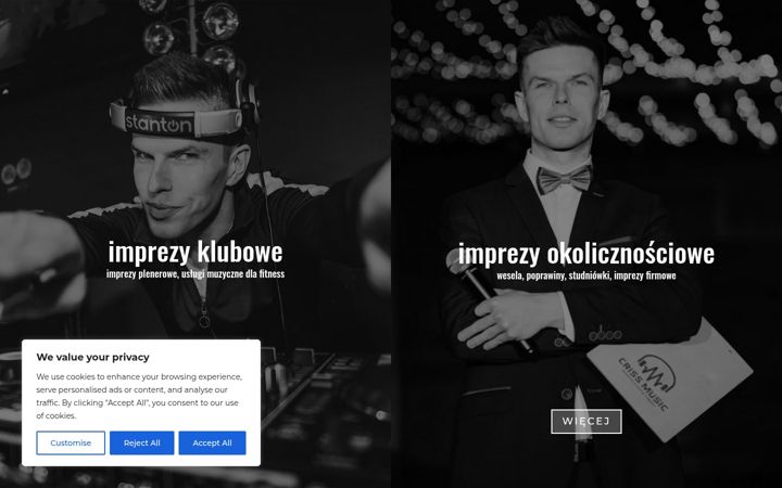 Screenshot of crisssound.pl