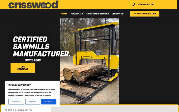 Screenshot of crisswood.com