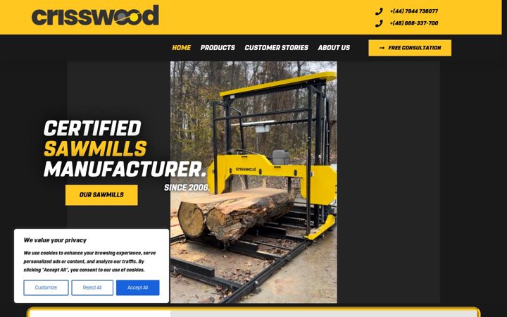 Screenshot of crisswood.uk