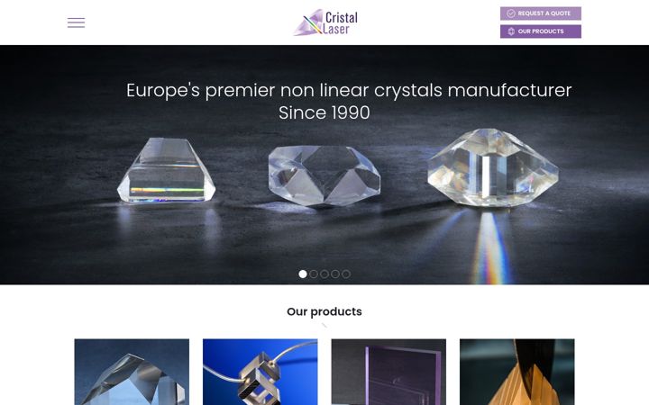 Screenshot of cristal-laser.com