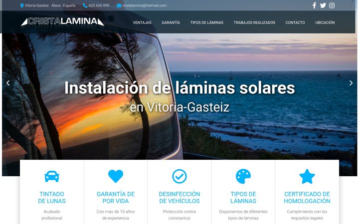 Screenshot of cristalamina.com