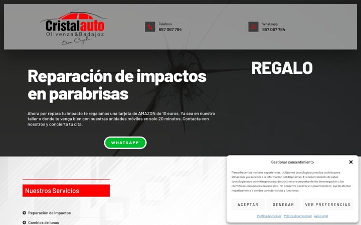 Screenshot of cristalautotalleres.com
