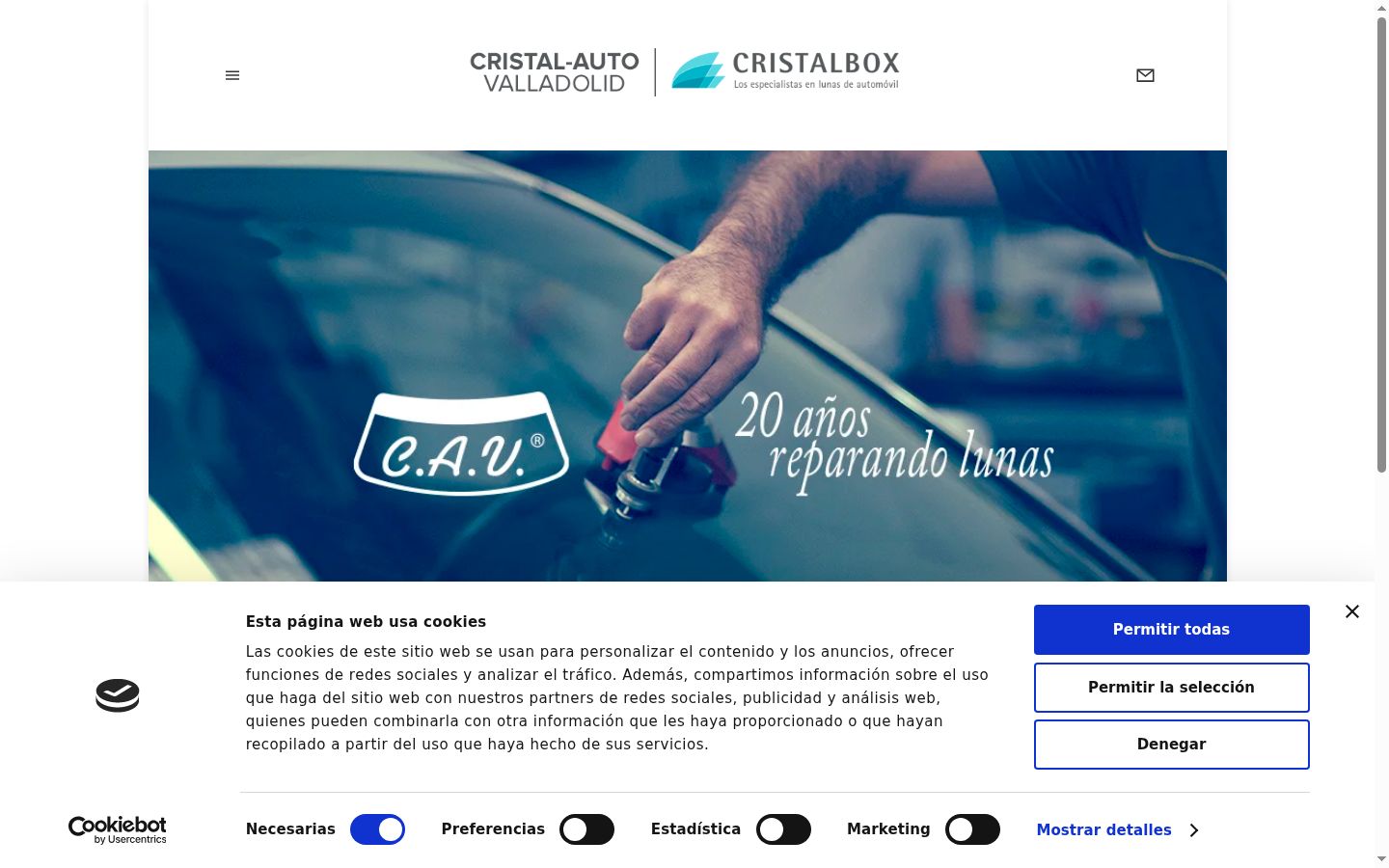Screenshot tal-banner tal-kunsens muri qabel kwalunkwe interazzjoni