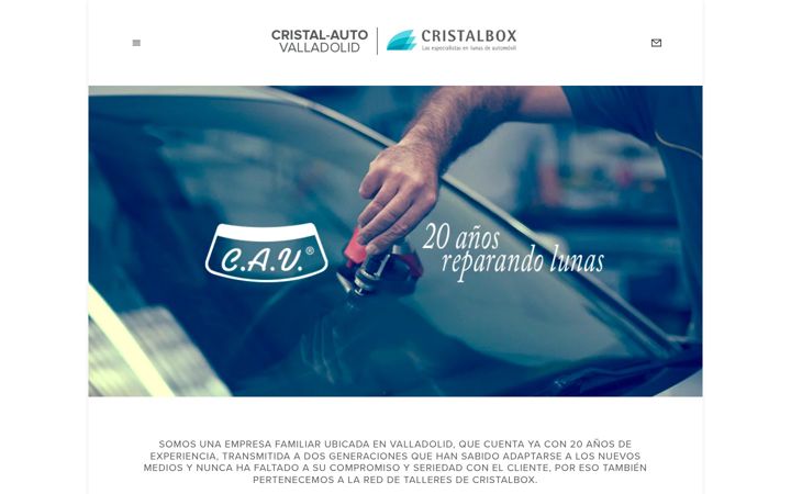 Screenshot of cristalautovalladolid.com