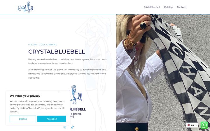 Ekrano kopija cristalbluebellshopmycloset.es