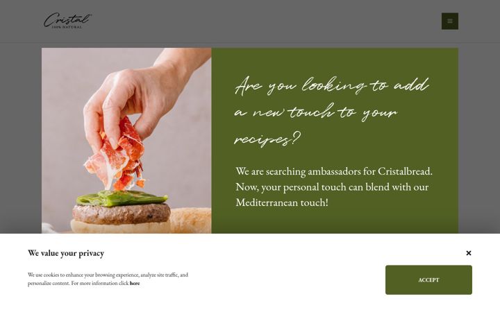 Screenshot of cristalbread.com