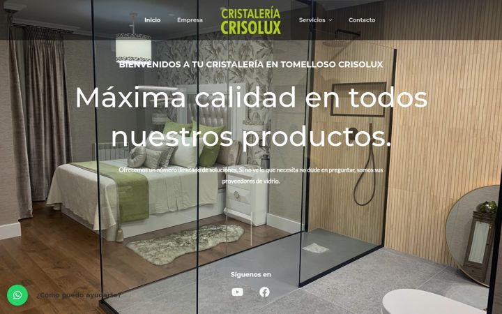 Ekrano kopija cristaleriacrisolux.es