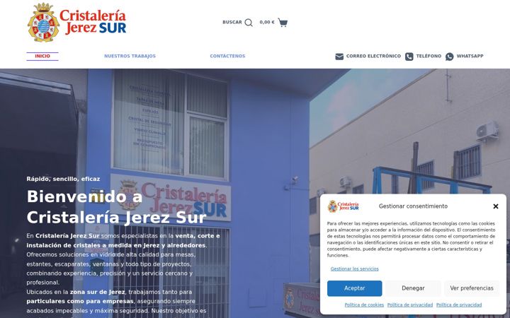 Ekrano kopija cristaleriajerezsur.es