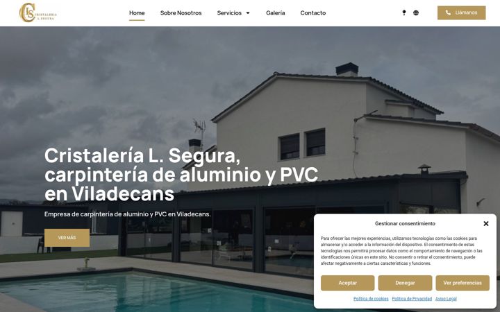 Screenshot of cristalerialsegura.com