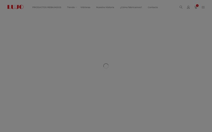 Screenshot of cristalerialujo.com