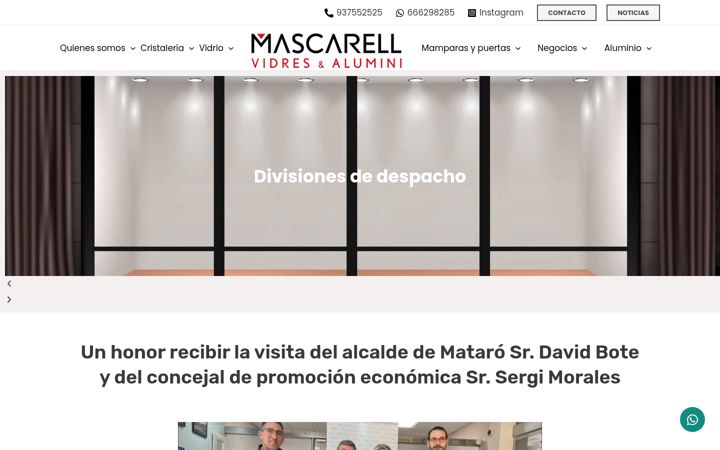 Screenshot of cristaleriamascarell.es
