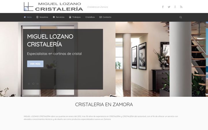 Screenshot of cristaleriamlozano.com