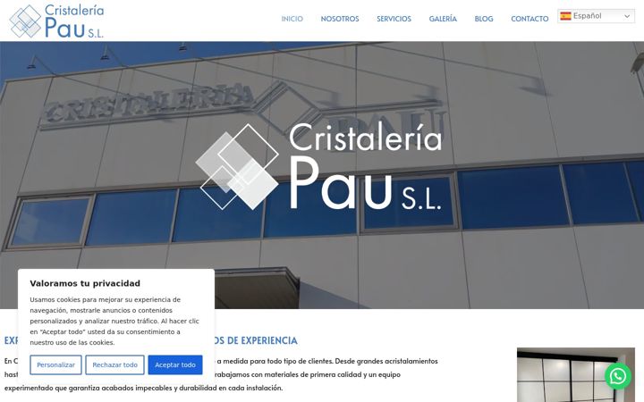 Screenshot of cristaleriapau.es