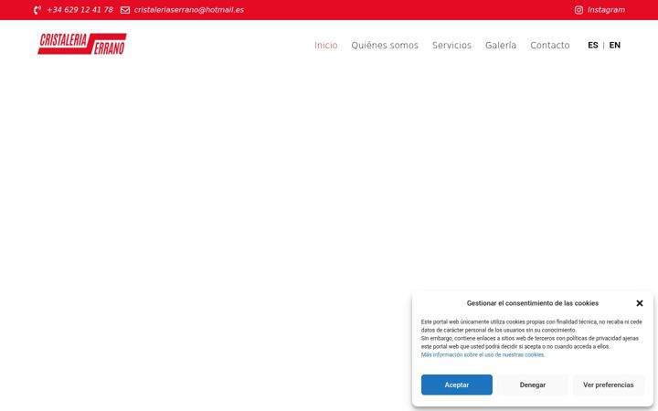 Screenshot of cristaleriaserrano.es