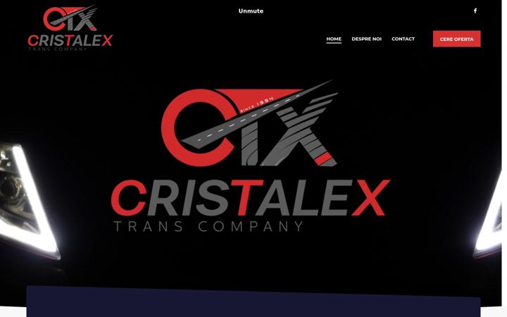 Ekraanipilt saidist cristalextrans.ro