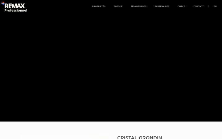 Screenshot of cristalgrondin.com