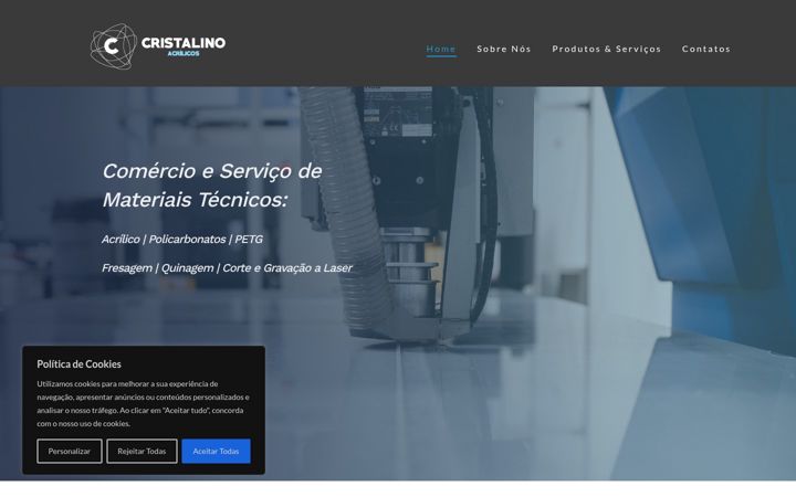 Screenshot van cristalino.pt