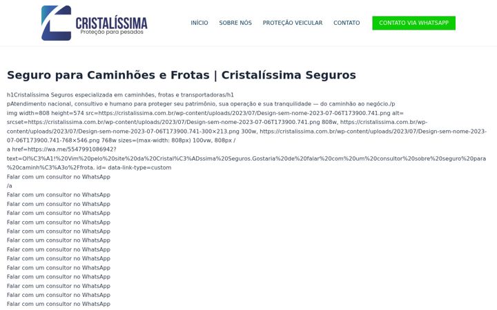 Screenshot of cristalissima.com.br