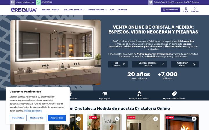 Screenshot of cristalium.com