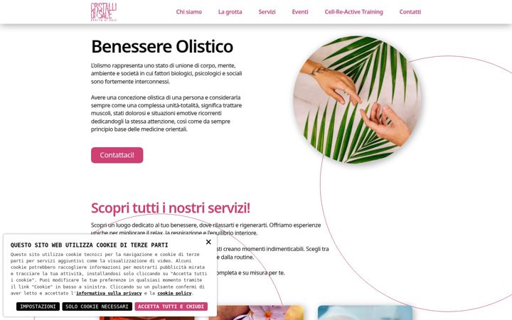 Screenshot di cristallidisale.it