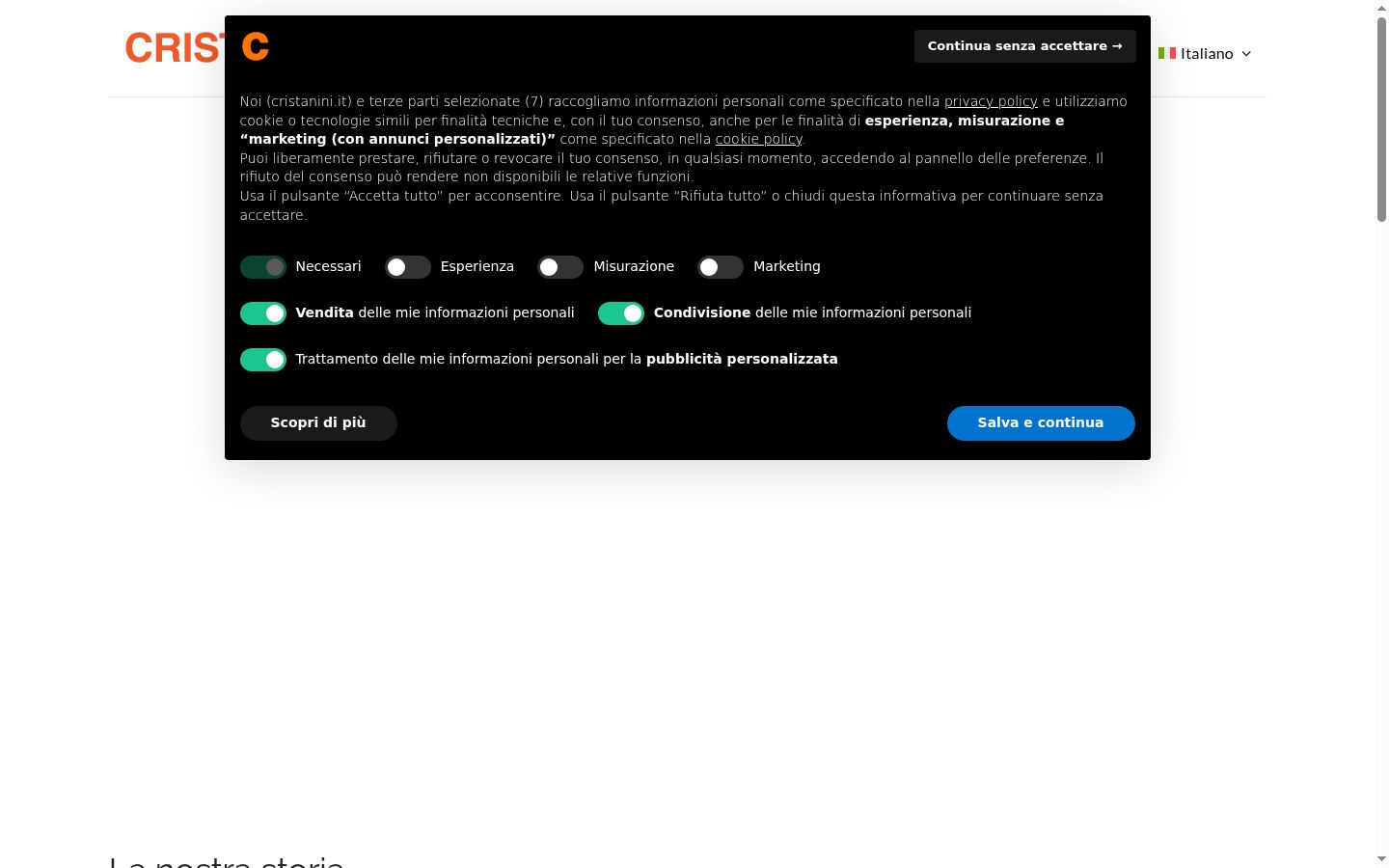 Captură de ecran a bannerului de consimțământ afișat înainte de orice interacțiune