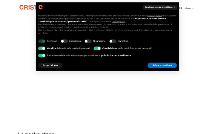 Screenshot di cristanini.it