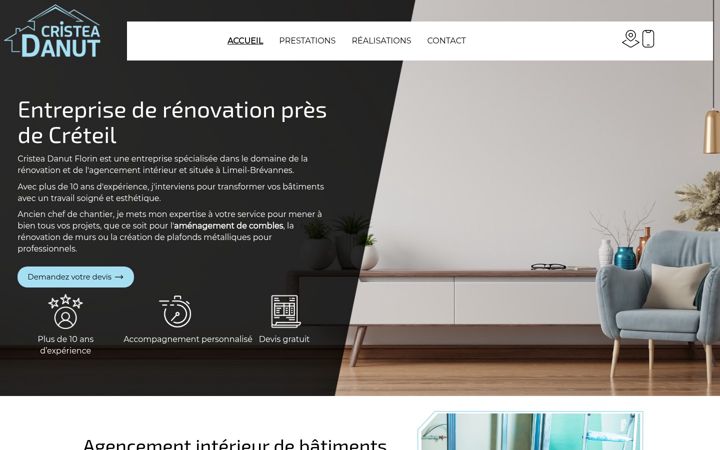 Screenshot of cristeadanutplaterie.fr