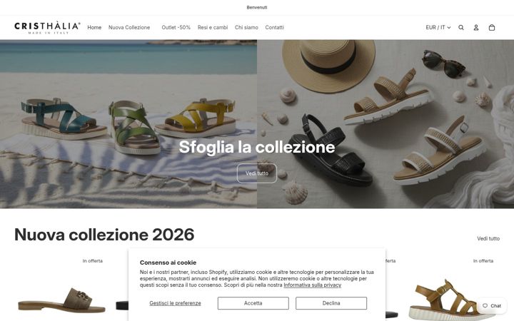 Screenshot di cristhalia.it