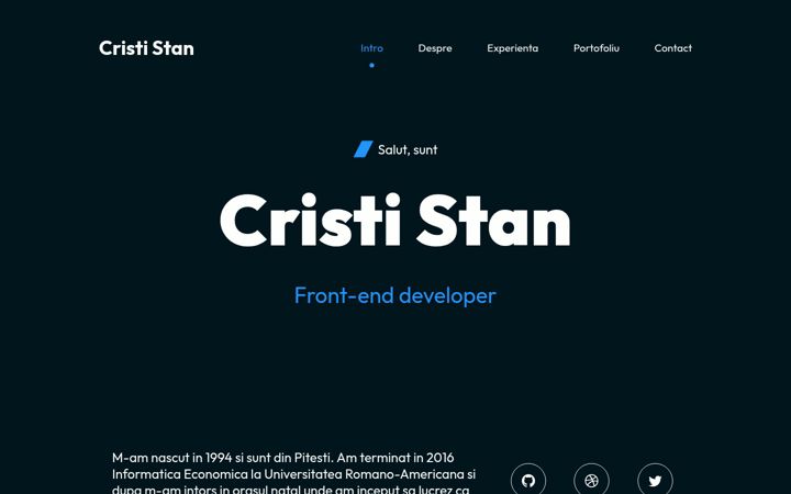 Ekraanipilt saidist cristi-stan.ro