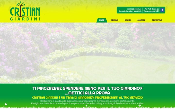 Screenshot di cristian-giardini.it
