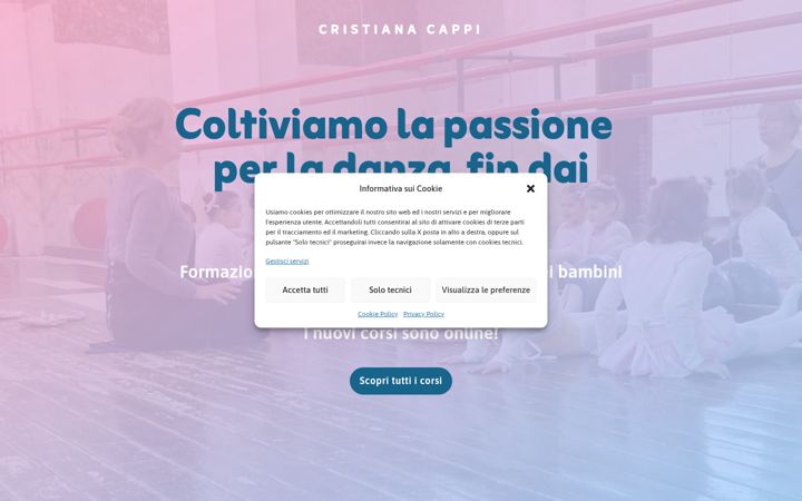 Screenshot di cristianacappi.it