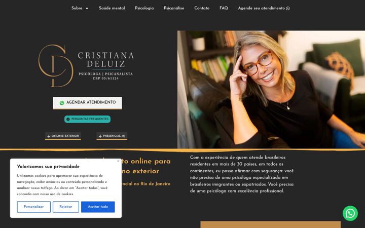 Screenshot of cristianadeluiz.com.br