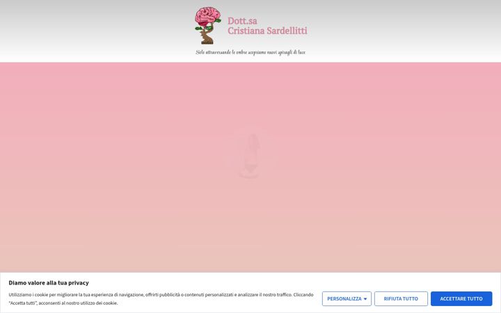 Screenshot di cristianasardellitti.it