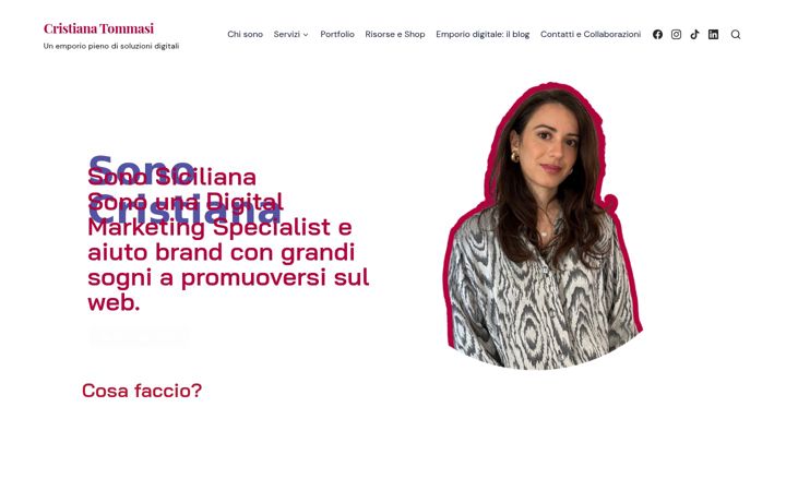 Screenshot di cristianatommasiemporiodigitale.it