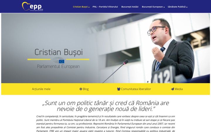 Screenshot of cristianbusoi.eu