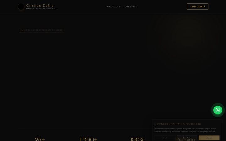 Screenshot of cristiandenis.ro