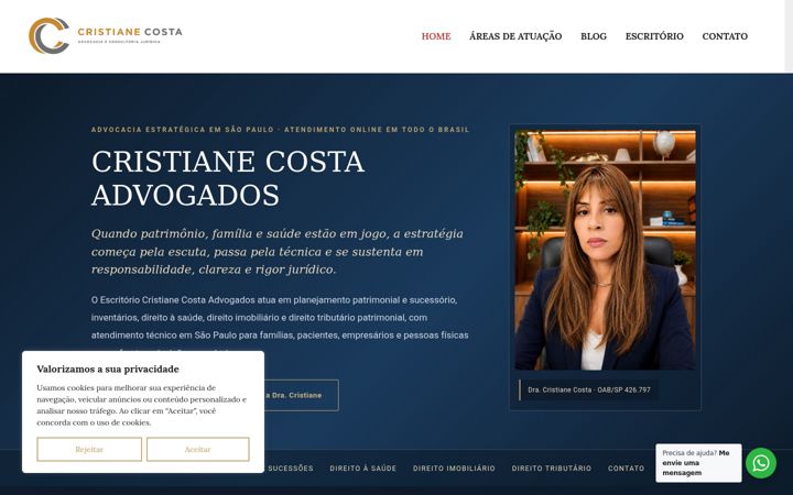 Screenshot von cristianecosta.com.br