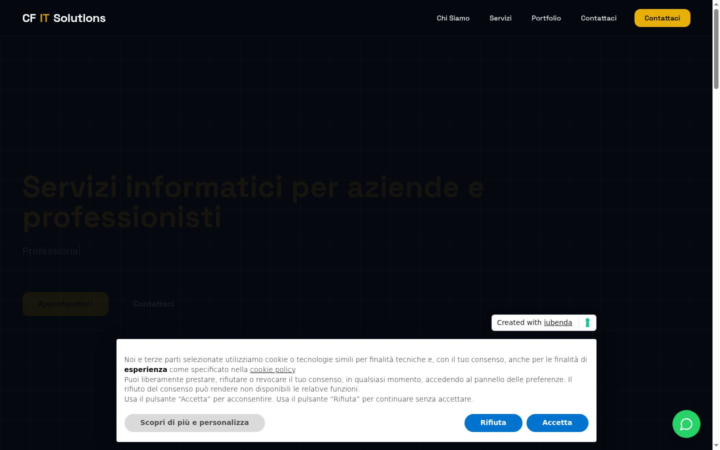 Screenshot van de toestemmingsbanner zoals getoond vóór enige interactie