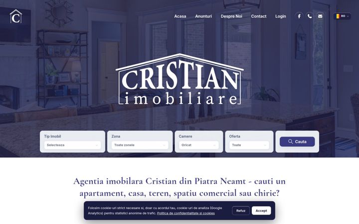Screenshot ta' cristianimobiliare.com