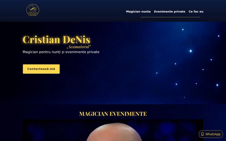 Screenshot of cristianmagic.eu