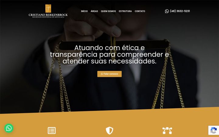 Screenshot of cristianoberkenbrock.adv.br
