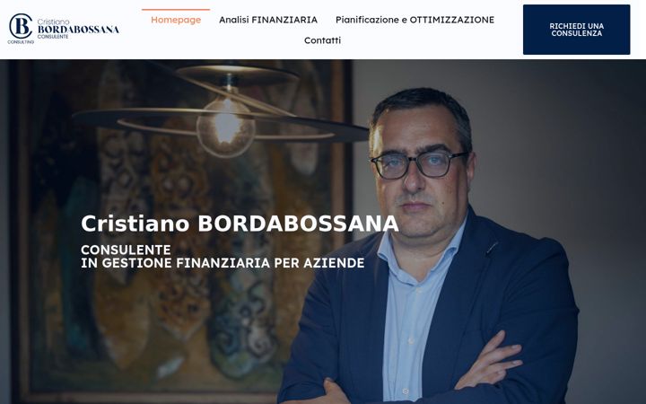 Screenshot di cristianobordabossana.it