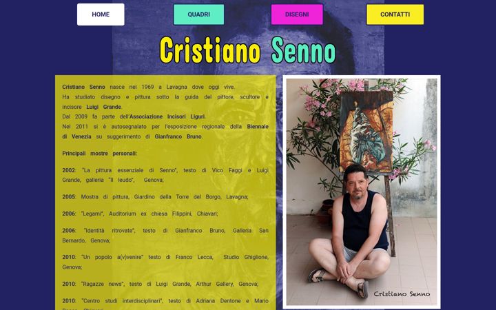 Screenshot di cristianosenno.it