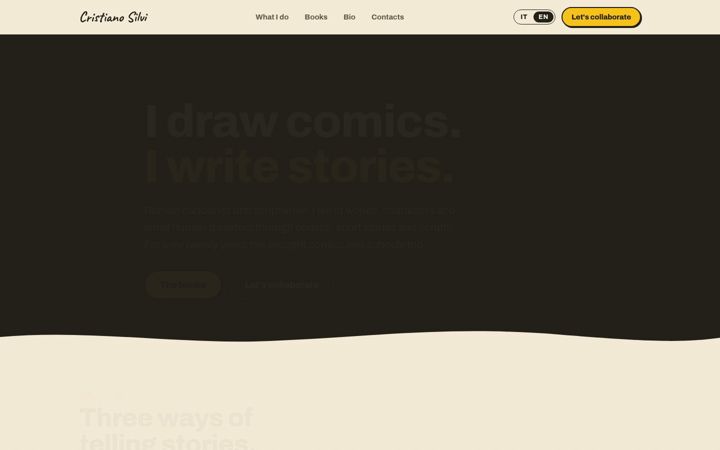 Screenshot of cristianosilvi.it