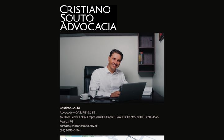 Screenshot von cristianosouto.adv.br