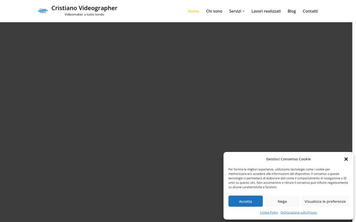 Screenshot of cristianovideographer.it
