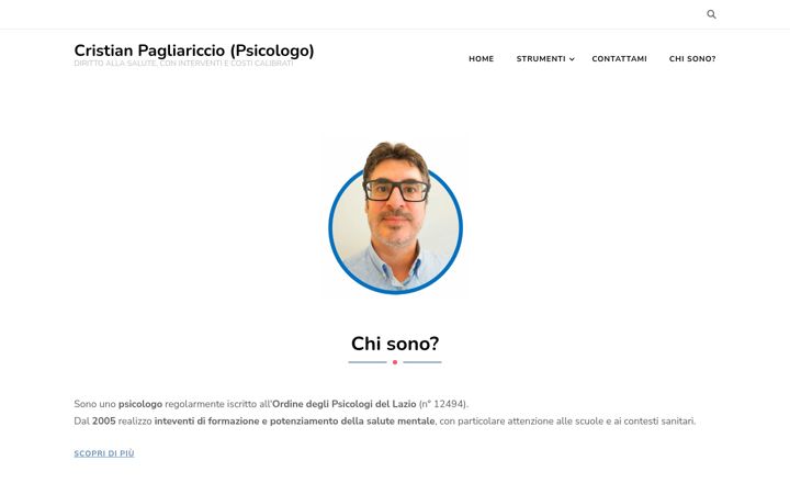 Screenshot of cristianpagliariccio.net