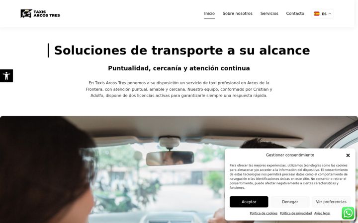 Screenshot of cristiantaxiarcostres.com