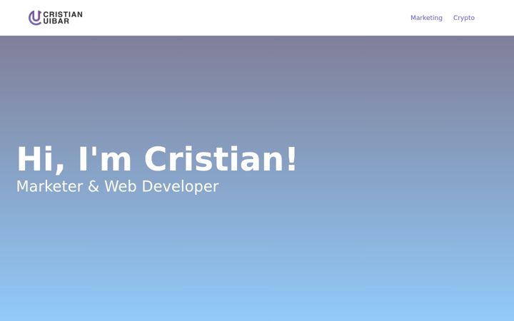 Screenshot of cristianuibar.com