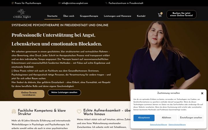 Screenshot of cristina-anghel.com